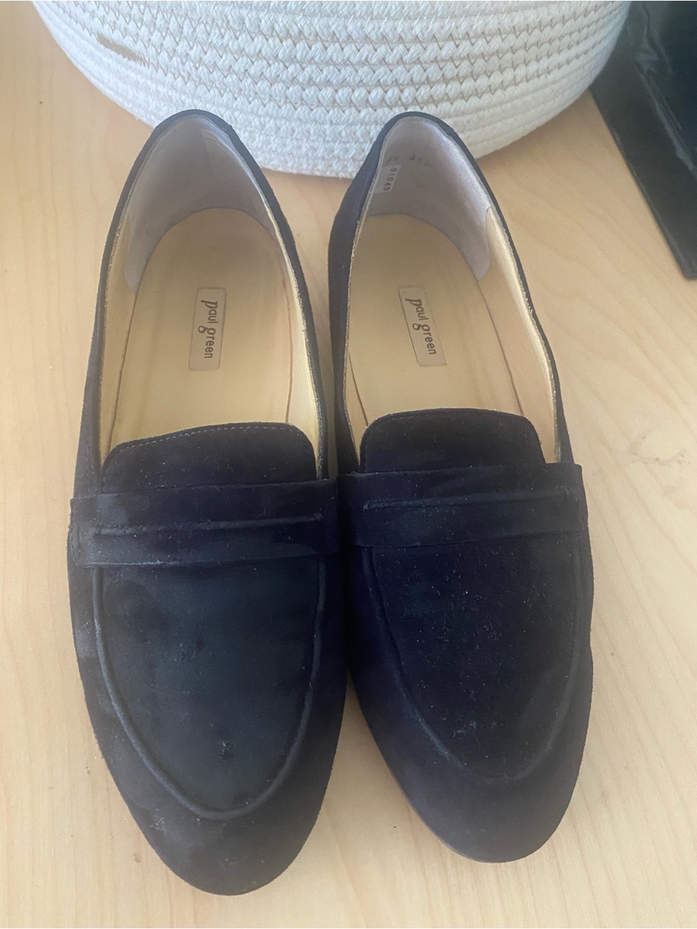 Paul Green Black Suede Loafers
